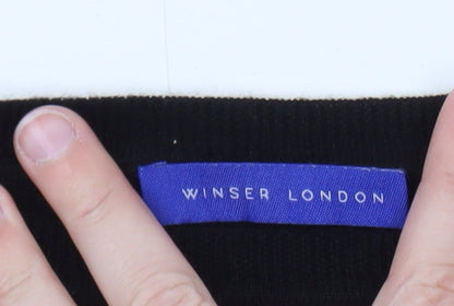 Winser London Women Multicoloured M Merino Wool Striped Jumper