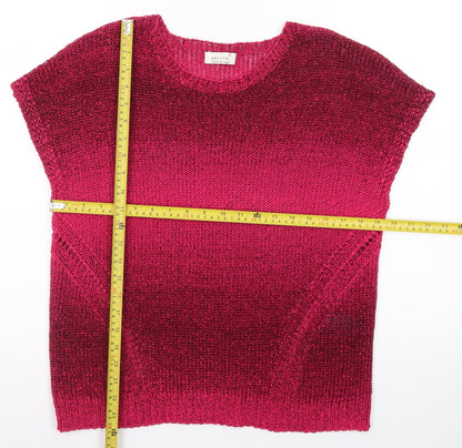 Marks and Spencer Women’s Pink Sleeveless Knit Pullover Jumper Size 16