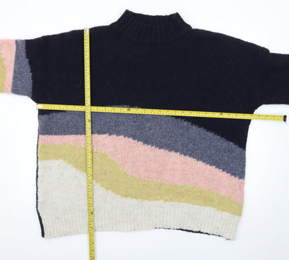 Monsoon Women’s Multicoloured Chunky Knit Wool Pullover Jumper XL