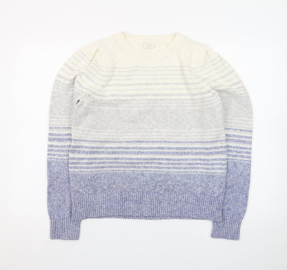 Fat Face Women’s Multicoloured Wool Blend Striped Jumper UK 12
