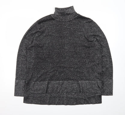 Tu Women’s Grey Roll Neck Long Sleeve Knit Jumper Size 20