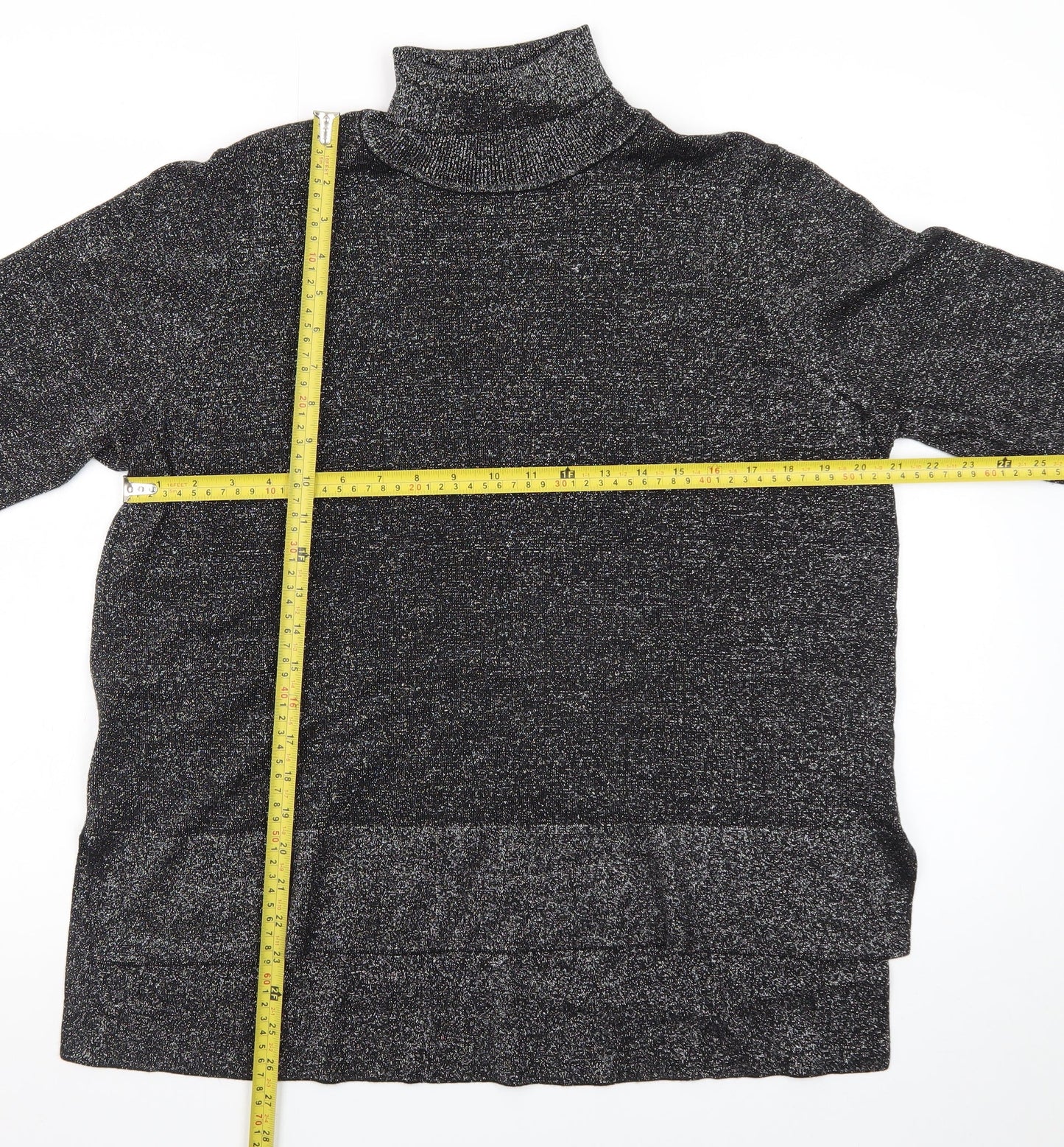 Tu Women’s Grey Roll Neck Long Sleeve Knit Jumper Size 20