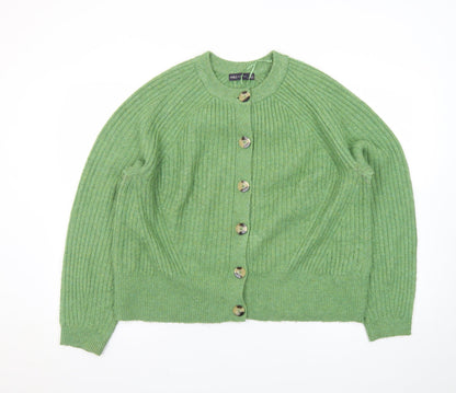 Marks and Spencer Women’s Green Wool Blend Button Cardigan Size L