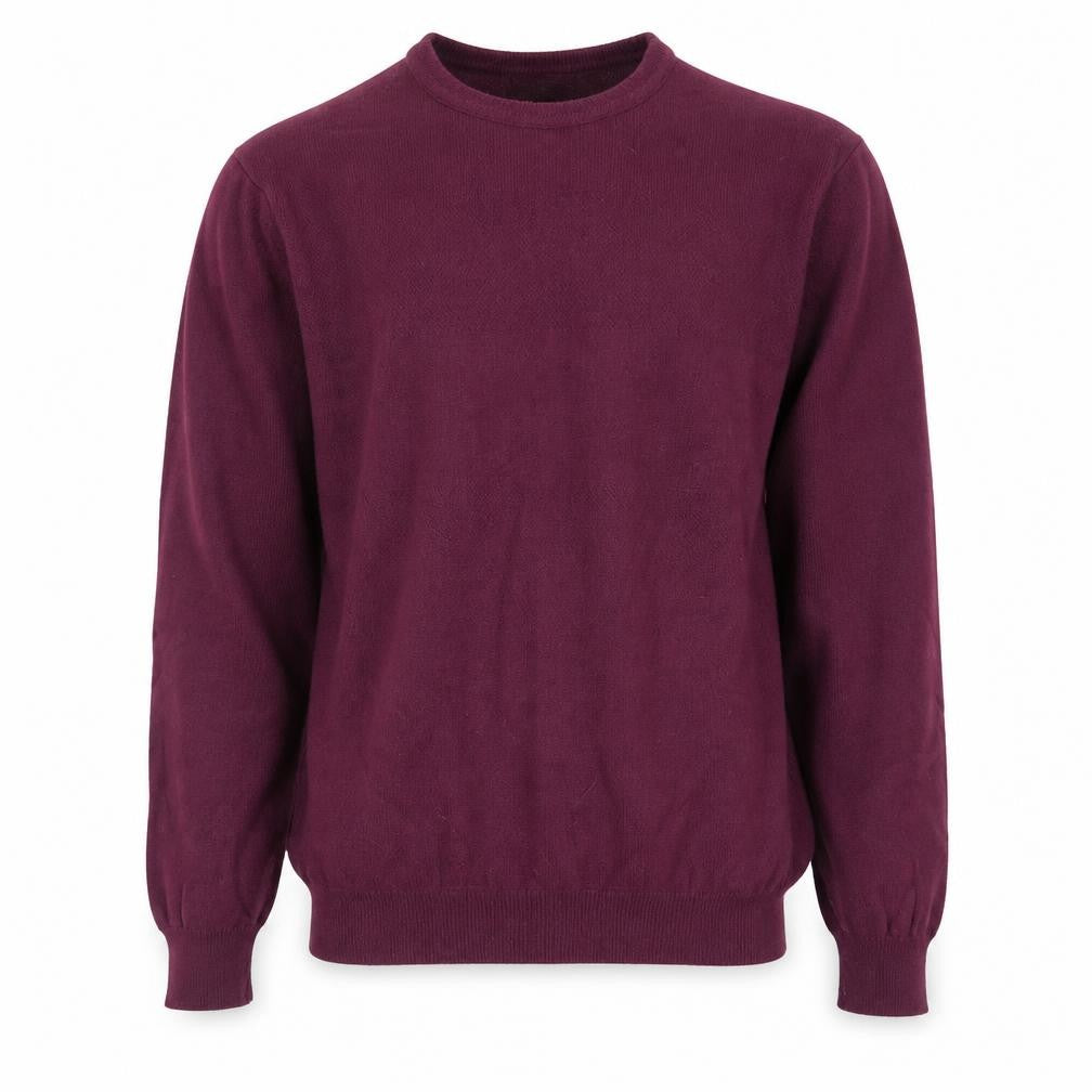 Marks and Spencer Men's Purple Wool Crew Neck Jumper M Regular Fit