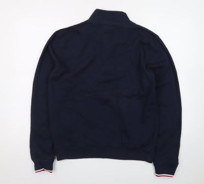 U.S. Polo Assn. Men's Blue Half Zip High Neck Sweatshirt Size M