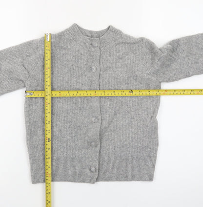 Uniqlo Comptoir des Cotonniers Women's Grey 2XS Wool Cardigan