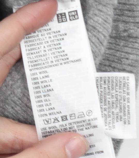 Uniqlo Comptoir des Cotonniers Women's Grey 2XS Wool Cardigan