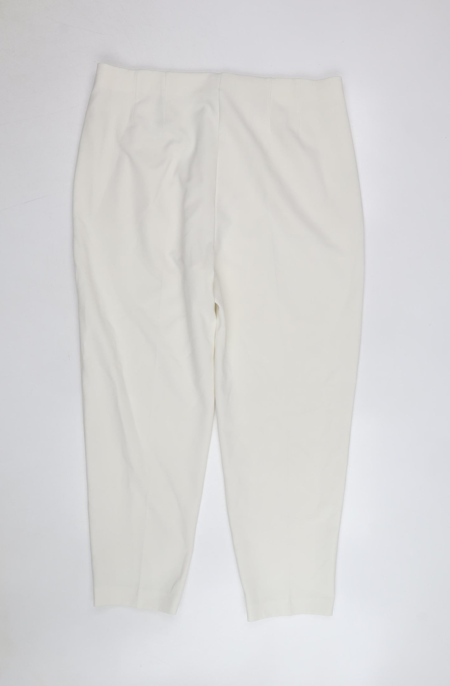 Marks and Spencer Women’s Ivory Tapered Dress Pants Size 18 Long