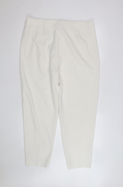 Marks and Spencer Women’s Ivory Tapered Dress Pants Size 18 Long