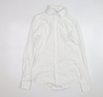 Willman Men's White 42 Regular Fit Long Sleeve Cotton Dress Shirt