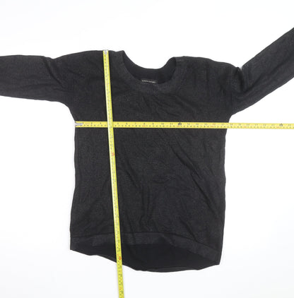 Banana Republic Men's Black Crew Neck Knit Jumper Size S