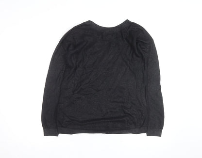 Banana Republic Men's Black Crew Neck Knit Jumper Size S