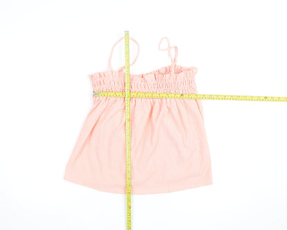 ASOS DESIGN Women’s Pink Camisole Top Size 8 Sleeveless Ruffle Style
