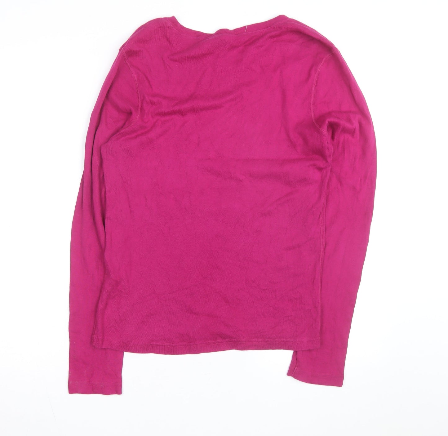 Ralph Lauren Men Pink Long Sleeve Cotton Crew Neck T-Shirt XL