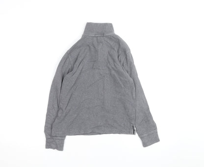Ralph Lauren Boys Grey 1/4 Zip Fleece Jumper M 10-12 Years