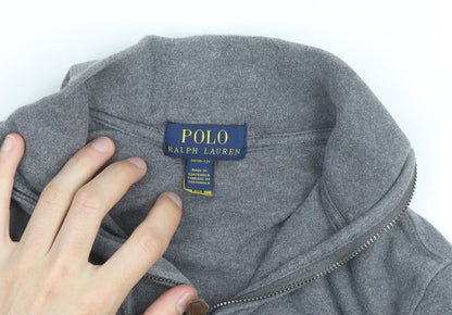 Ralph Lauren Boys Grey 1/4 Zip Fleece Jumper M 10-12 Years