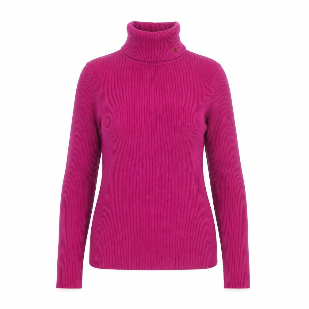 Ralph Lauren Women’s Pink Roll Neck Cotton Petite Jumper Size S