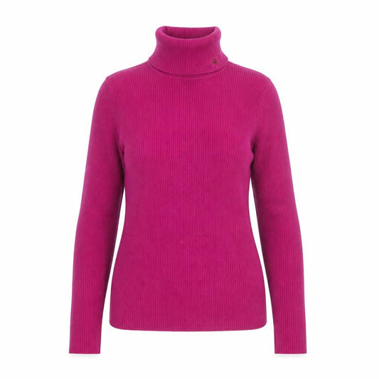 Ralph Lauren Women’s Pink Roll Neck Cotton Petite Jumper Size S