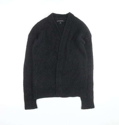 Banana Republic Women's Black Chunky Knit Wool Blend Cardigan S