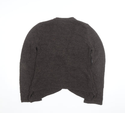 Marks and Spencer Per Una Women's Brown V-Neck Knit Cardigan M