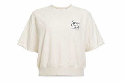 Marks and Spencer Women Ivory Slow Living Pullover Sweatshirt L