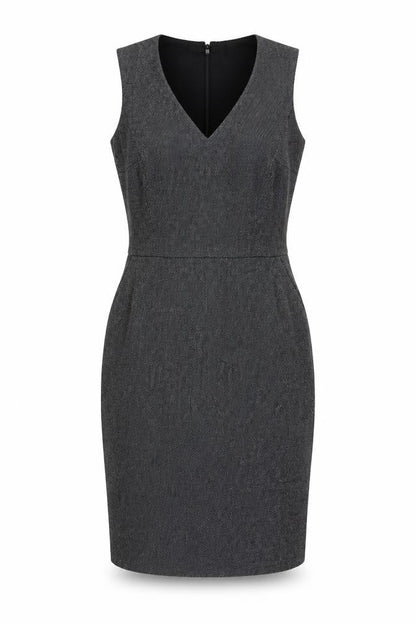 L.K. Bennett Women's Grey Wool Sheath Work Dress Size 8