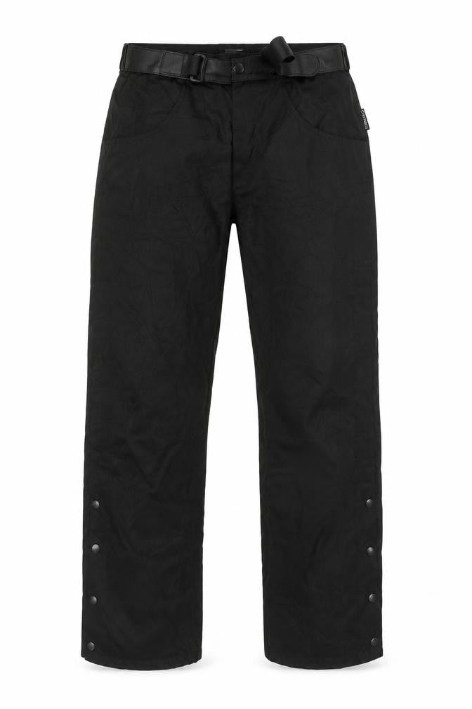GOGI Men's Black 32 Cargo Workwear Trousers with Buckle Belt