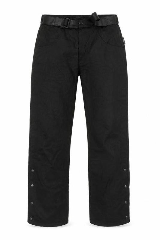 GOGI Men's Black 32 Cargo Workwear Trousers with Buckle Belt