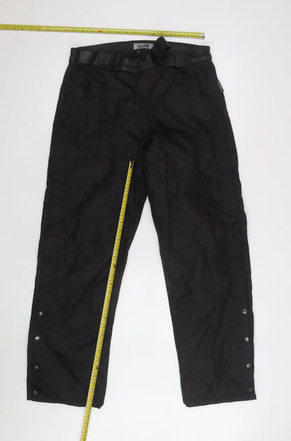 GOGI Men's Black 32 Cargo Workwear Trousers with Buckle Belt