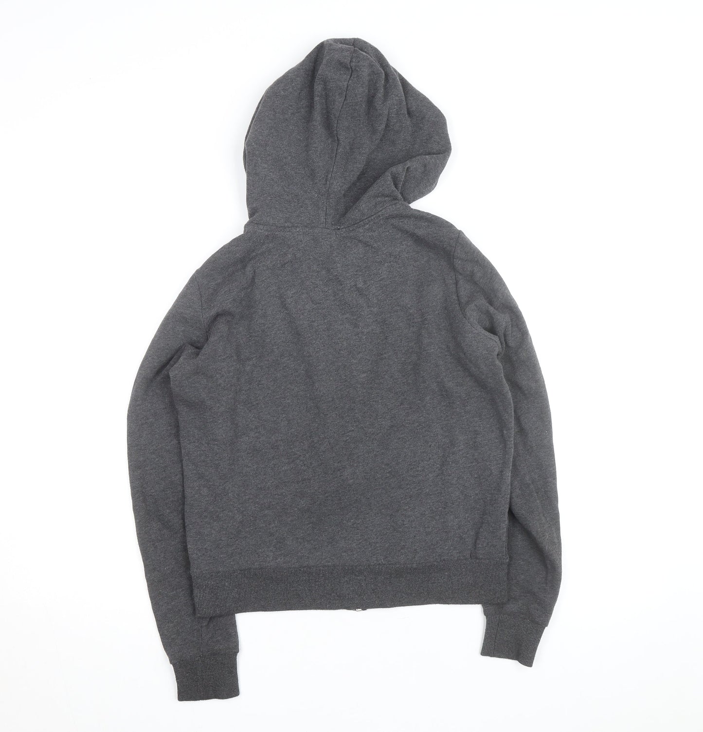 H&M Men’s Grey Full Zip Hoodie Size S Regular Fit Cotton Blend