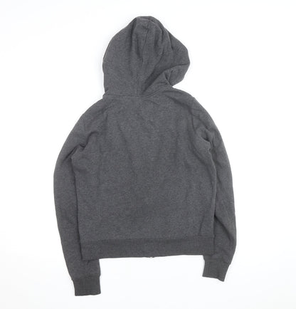 H&M Men’s Grey Full Zip Hoodie Size S Regular Fit Cotton Blend