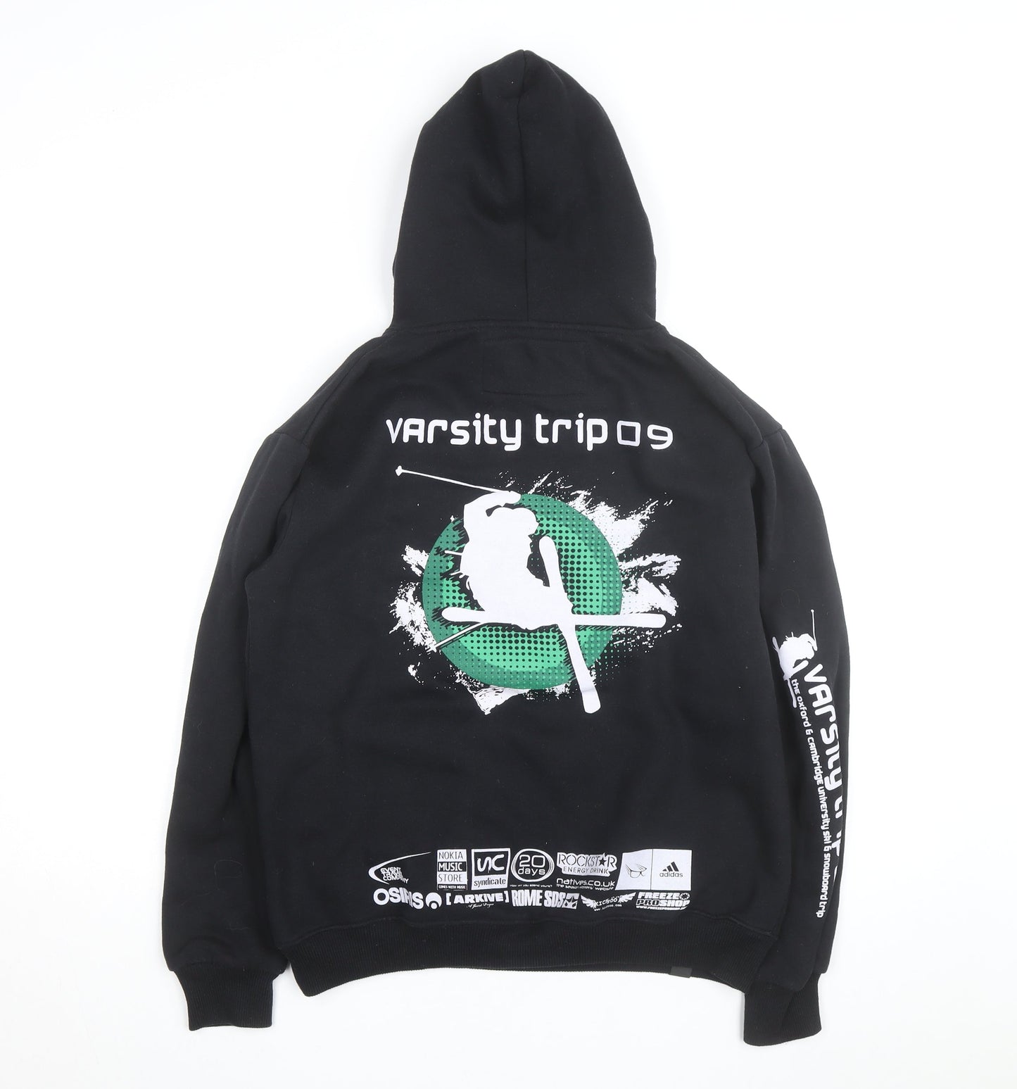 Syndicate Varsity Trip 09 Black Men's Pullover Hoodie Size S