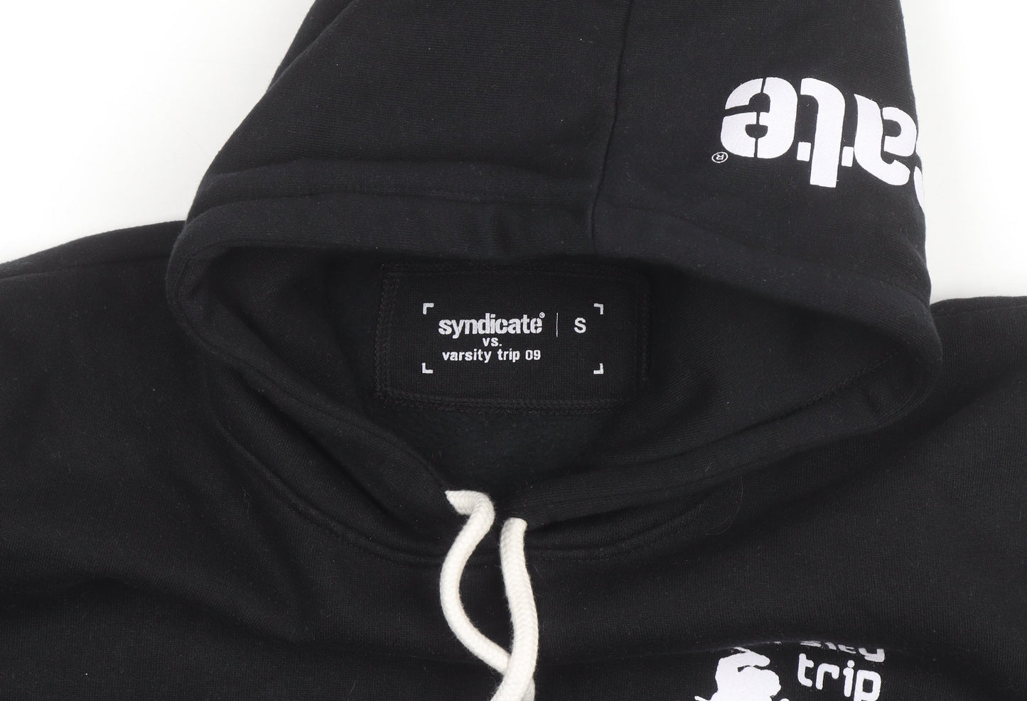 Syndicate Varsity Trip 09 Black Men's Pullover Hoodie Size S