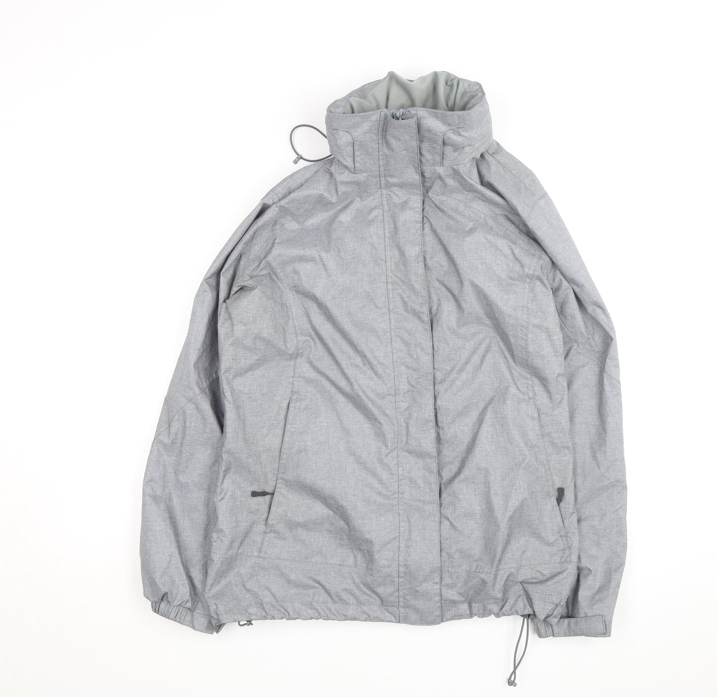 Peter Storm Men's Grey Waterproof Rain Jacket L 42in Hooded Outdoor Coat