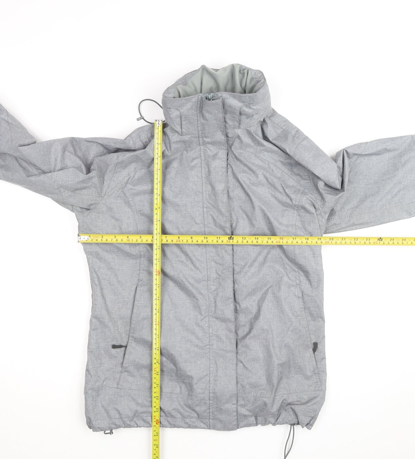 Peter Storm Men's Grey Waterproof Rain Jacket L 42in Hooded Outdoor Coat