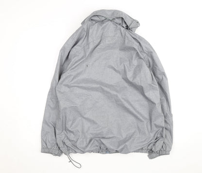Peter Storm Men's Grey Waterproof Rain Jacket L 42in Hooded Outdoor Coat