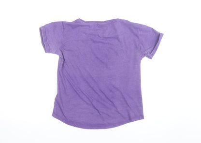 New Balance Women's Purple Short Sleeve Cotton T-Shirt Size S