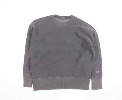 Champion Men's Grey Crew Neck Pullover Sweatshirt Size S