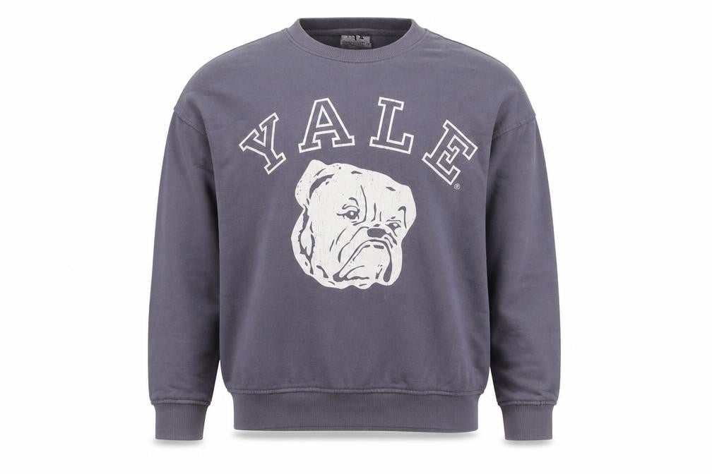 Yale University Men's Blue Crew Neck Graphic Sweatshirt Size S