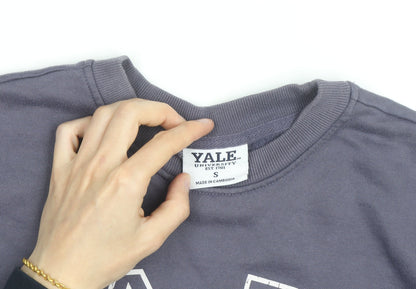 Yale University Men's Blue Crew Neck Graphic Sweatshirt Size S
