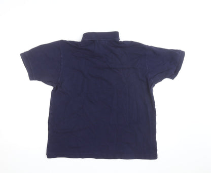 Lacoste Men's Blue Classic Fit Cotton Polo Shirt Size L