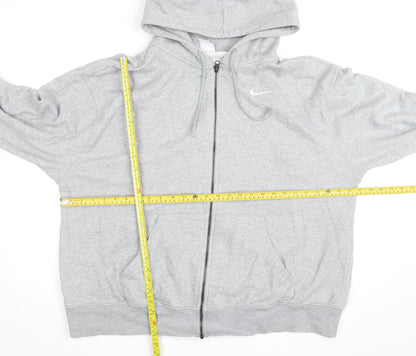 Nike Men's Grey Full Zip Hoodie XL Fleece Sportswear