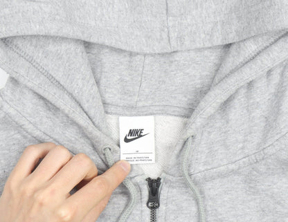 Nike Men's Grey Full Zip Hoodie XL Fleece Sportswear
