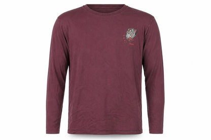Next Men’s Red Long Sleeve Regular Fit Cotton Wolf Top Size L