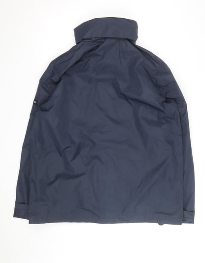 Regatta Men's Blue Waterproof Hooded Rain Jacket L