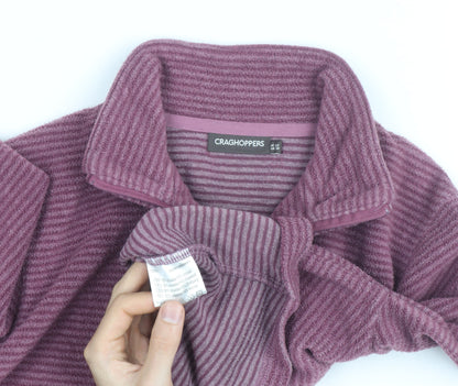 Craghoppers Womens Purple Fleece Pullover Sweatshirt UK 12