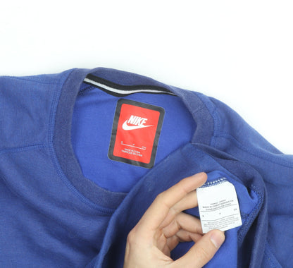 Nike Men's Blue Crew Neck Pullover Sweatshirt Size S