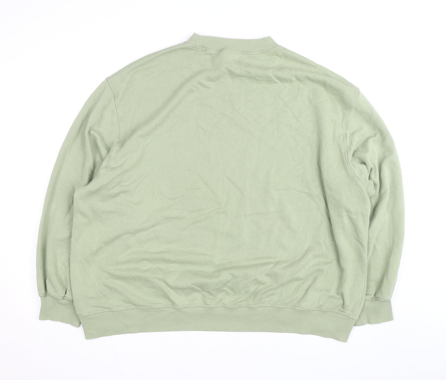 H&M Divided Men's Green XL Pullover Crew Neck Sweatshirt