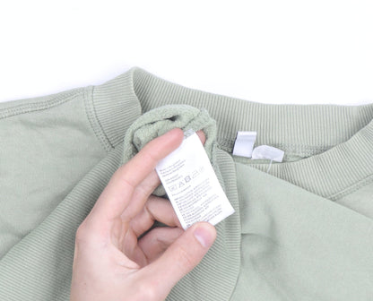 H&M Divided Men's Green XL Pullover Crew Neck Sweatshirt