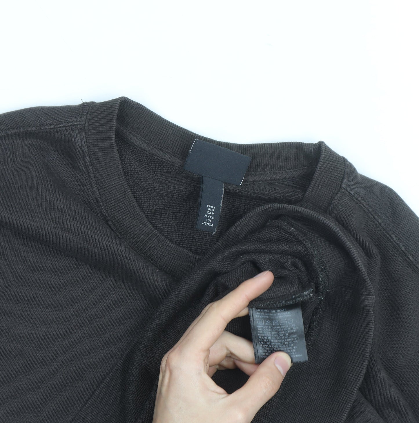 H&M Men's Brown Loose Fit Crew Neck Sweatshirt Size S